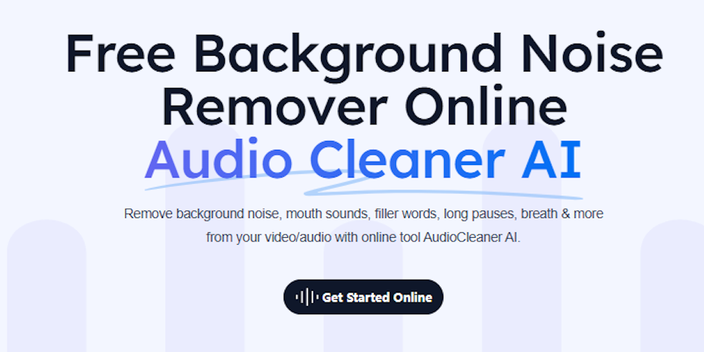 Free AI Audio Cleaner Online