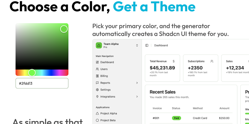 Shadcn/ui Theme Generator