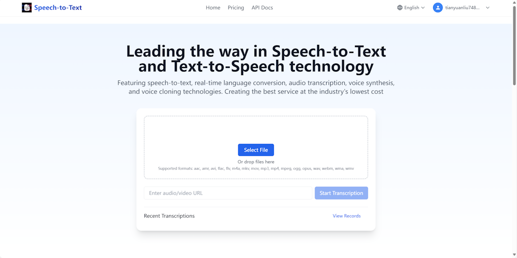 Speech to Text