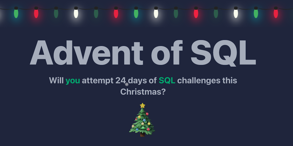 Advent of SQL