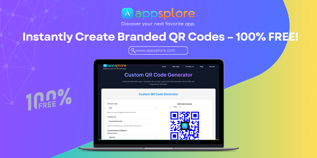 Custom QR Code Generator Web App