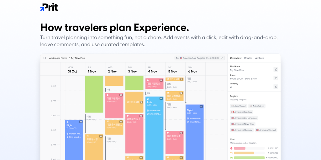 Prit | Smart Trip Planner