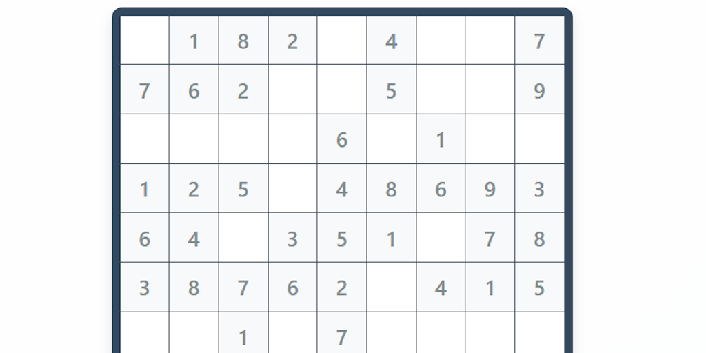 Free Online 9x9 Sudoku Game