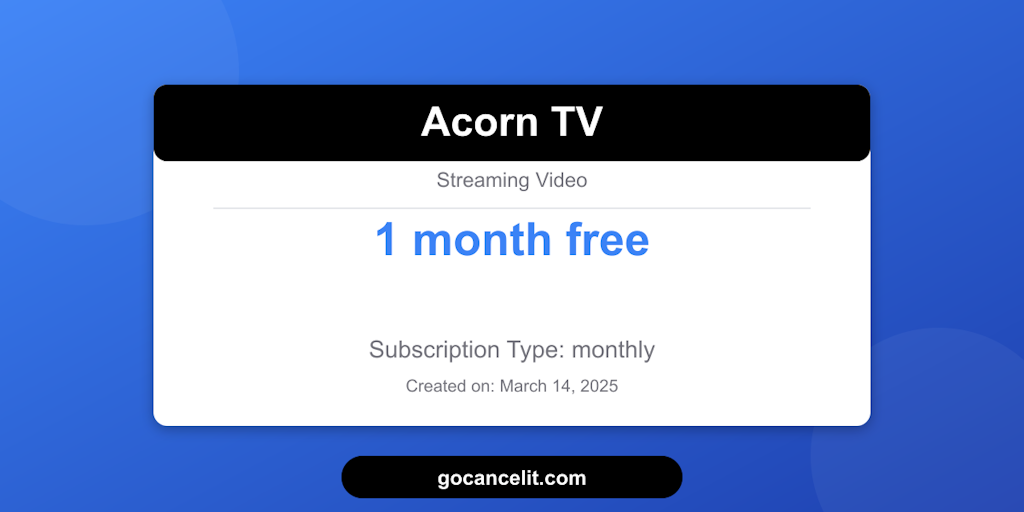 GO Cancel It
